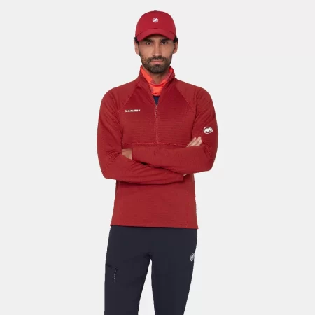 Mammut Men's Taiss ML Half Zip Pull - Dark Mammut Red