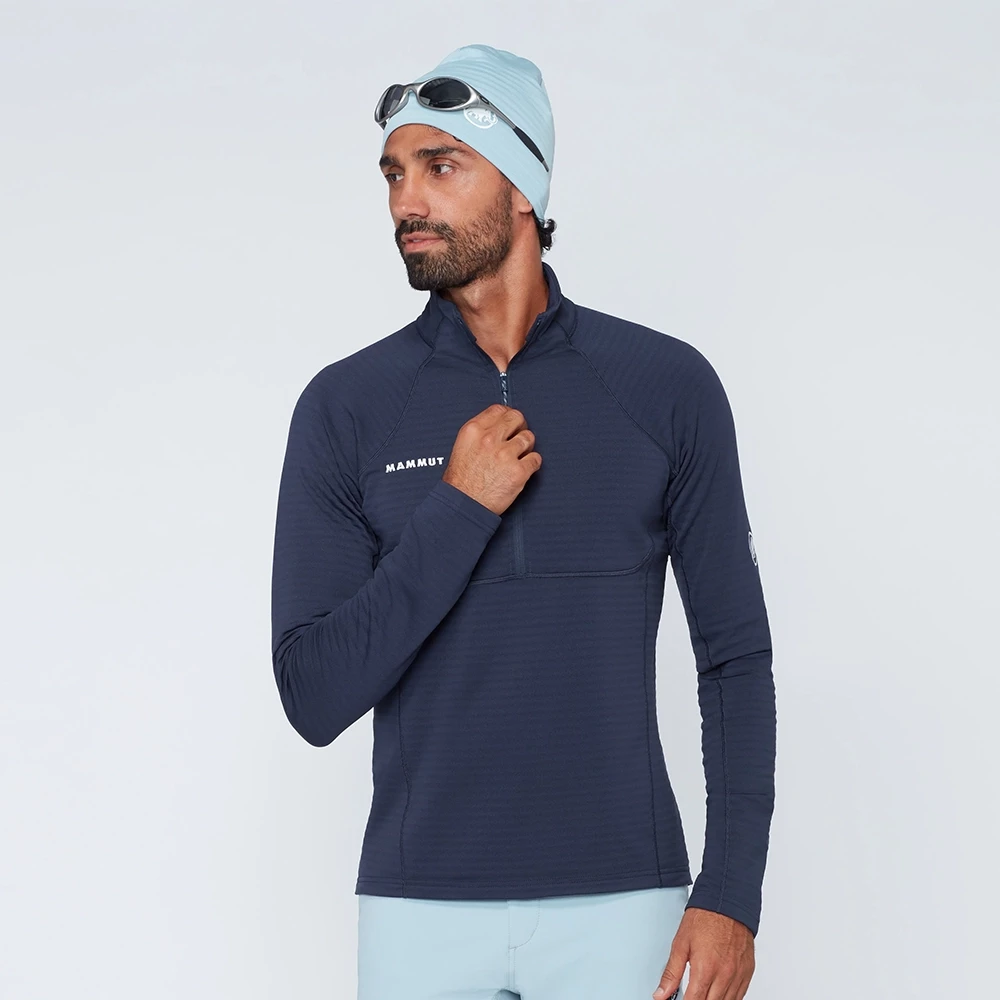 Mammut Men's Taiss ML Half Zip Pull - Marine