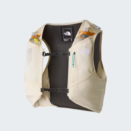 The North Face Unisex Sunriser Run Vest 8L - Desert Stone / Rust Orange