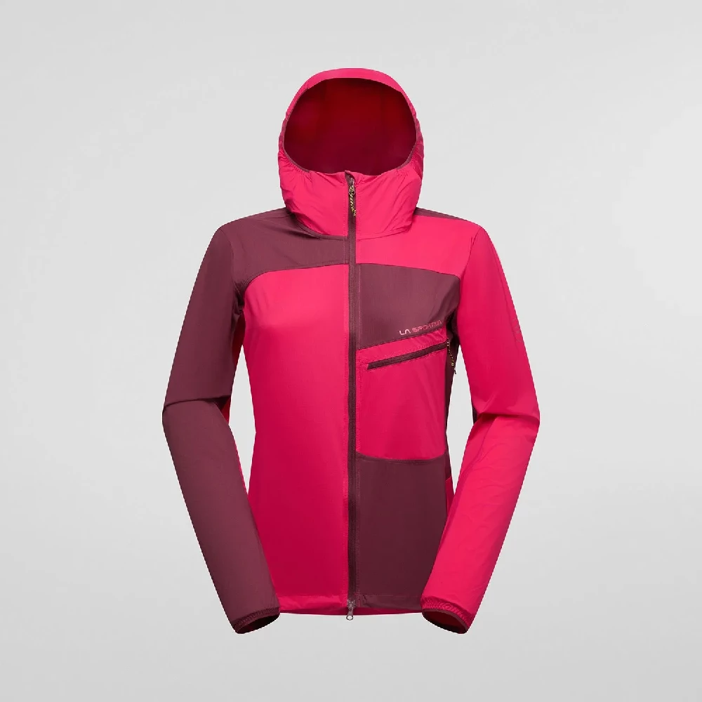 La Sportiva Women’s Freeway Wind Jacket - Azalea / Redwood
