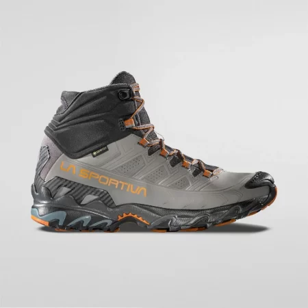 La Sportiva Men's Ultra Raptor II Mid Leather GTX Hiking Shoes - Grey / Marmalade