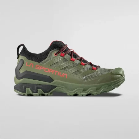 La Sportiva Men's Ultra Raptor 3 Hiking Shoes - Cypress / Mountain Red