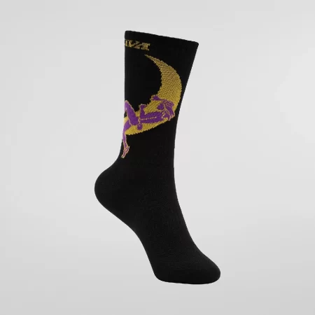 La Sportiva Unisex Climbing on the Moon Socks - Black / Yellow