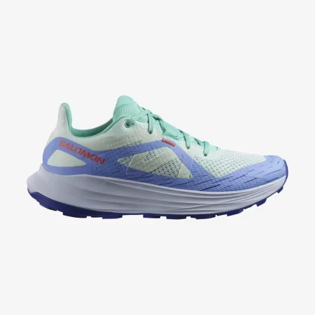 Salomon Women's Ultra Flow Trail Running Shoes - Bay / Hydrangea / Cherry Tomat