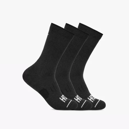 Hoka Unisex Crew Run Sock 3-Pack Socks - Black