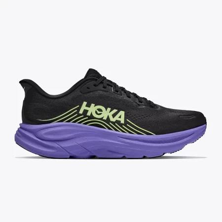 Hoka Men's Clifton 11 Shoes - Black / Neon Yuzu