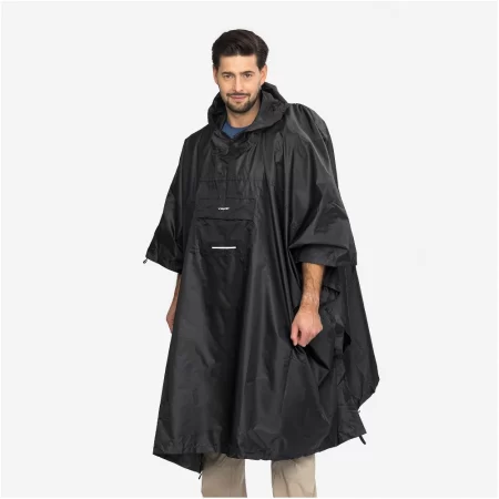 Viking Unisex Vesper Backpack Poncho - Black