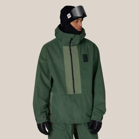 686 Men's Ghost™ 2.5L Anorak - Moss Grid Green Corduroy
