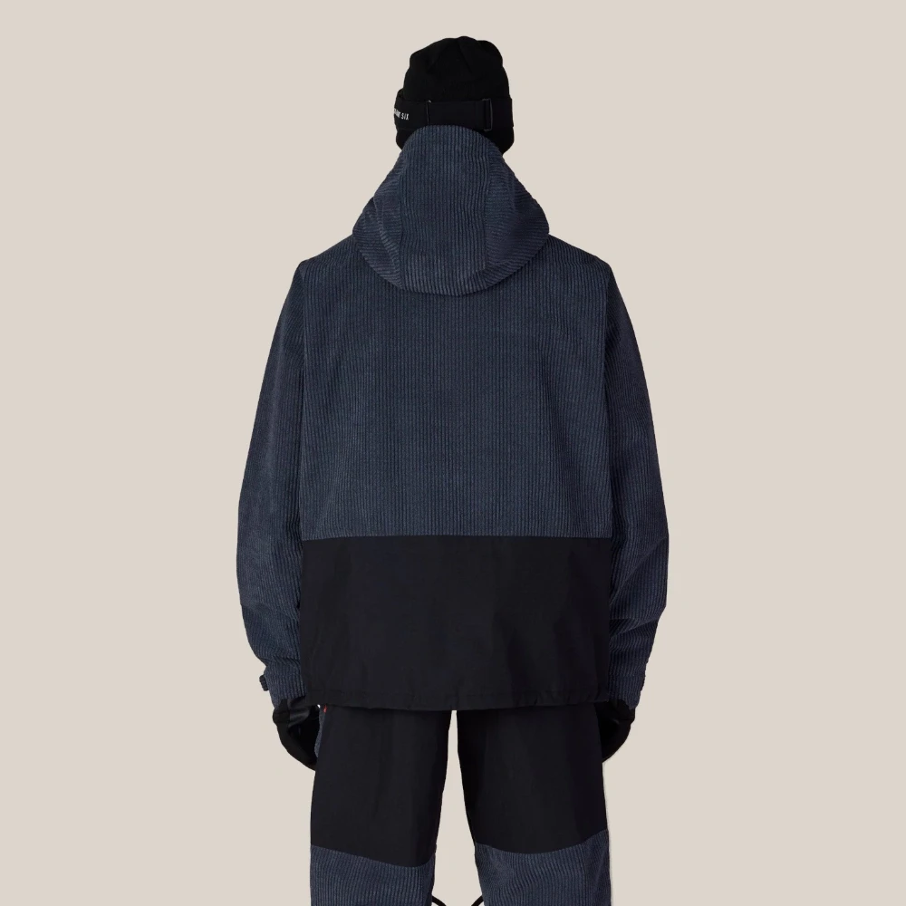 686 Men's Ghost™ 2.5L Anorak - Navy Wide Wale Corduroy - Image 2