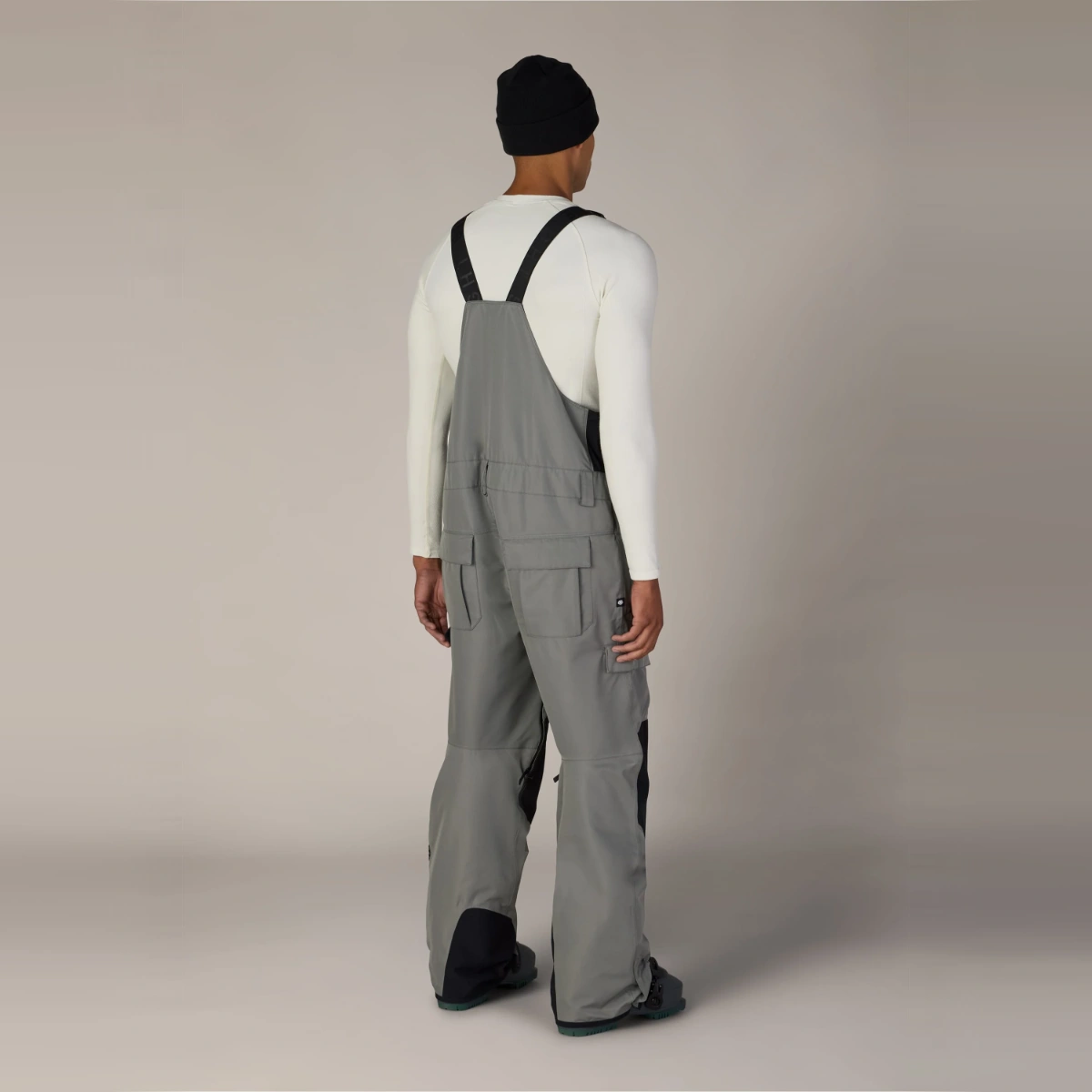 686 Men's Hot Lap™ Insulated Bib - Rhino Grey Colorblock - Image 2