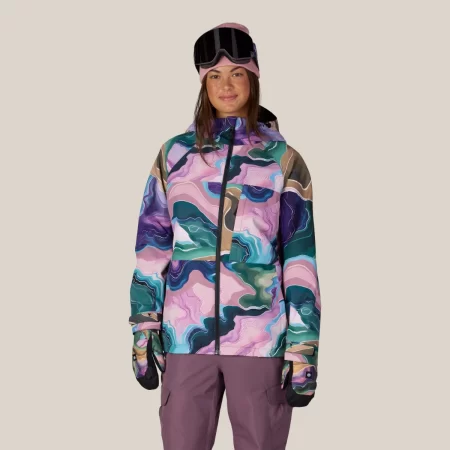 686 Women's Athena™ Insulated Jacket - Moss Green Sedimentary