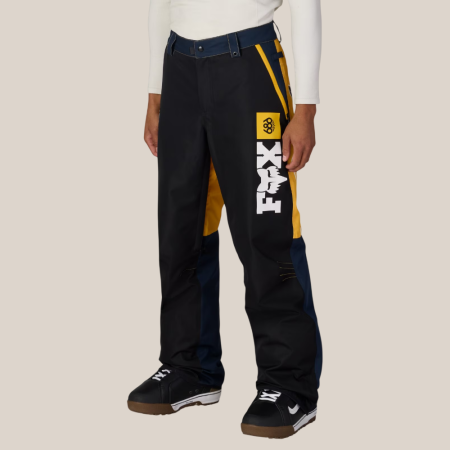 686 Men's 686 x Fox Racing Spec Shell Pant - Fox Yellow Colorblock