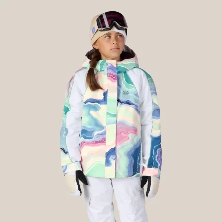 686 Girls Hologram™ Insulated Jacket - Wasabi Sedimentary