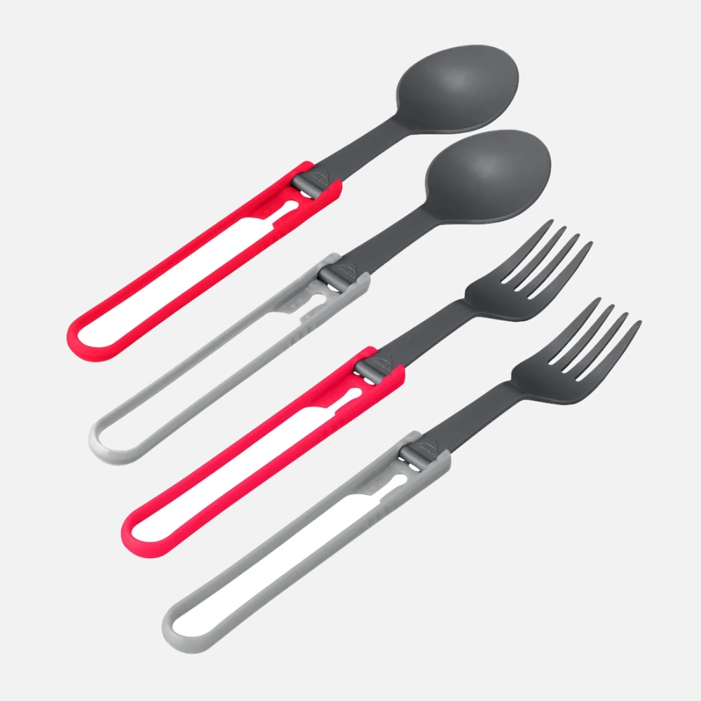 MSR Folding Utensils - Red / Gray