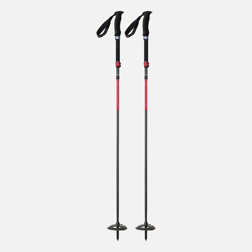 MSR DynaLock™ Ascent Carbon Backcountry Poles - Black / Red