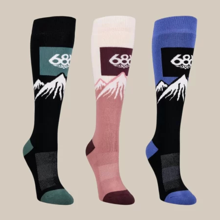 686 Women's Snow Caps Sock (3-Pack) - Assorted 2