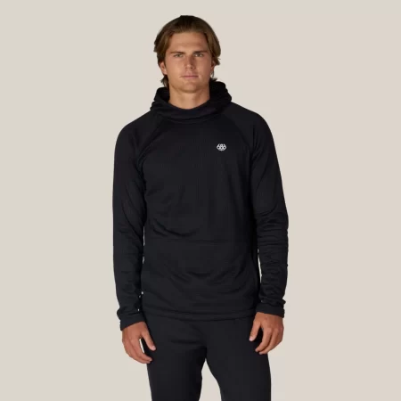 686 Men's Mission Grid™ Raglan Hoody - Black