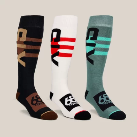 686 Men's Swiss Socks 3-Pack - Assorted