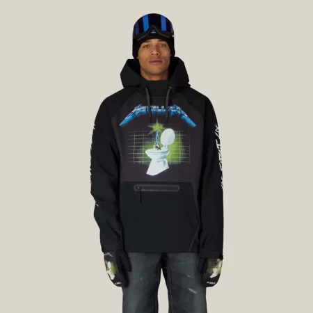 686 Men's Metallica Waterproof Hoody - Metallica Black