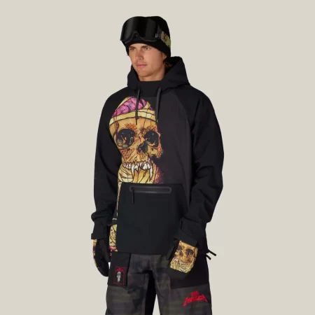 686 Men's Metallica Waterproof Hoody - Metallica Black Pushead